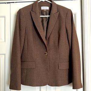 Calvin Klein Blazer- Size 8 - Mocha Brown - Women’s